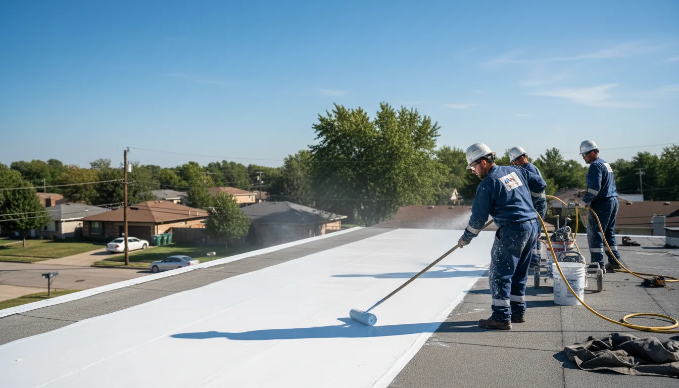 Commercial roof coating in Battle Creek, IA near me
